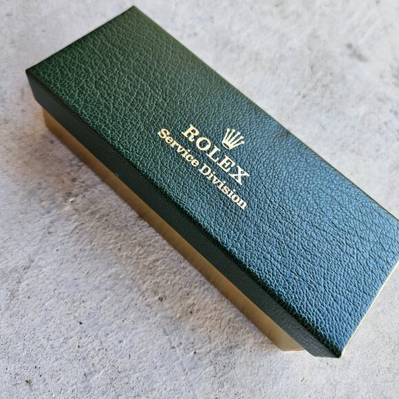 (sale) Rolex Ladies 24mm OP 6619 Steel On Black Leather Strap - Picture 11 of 13